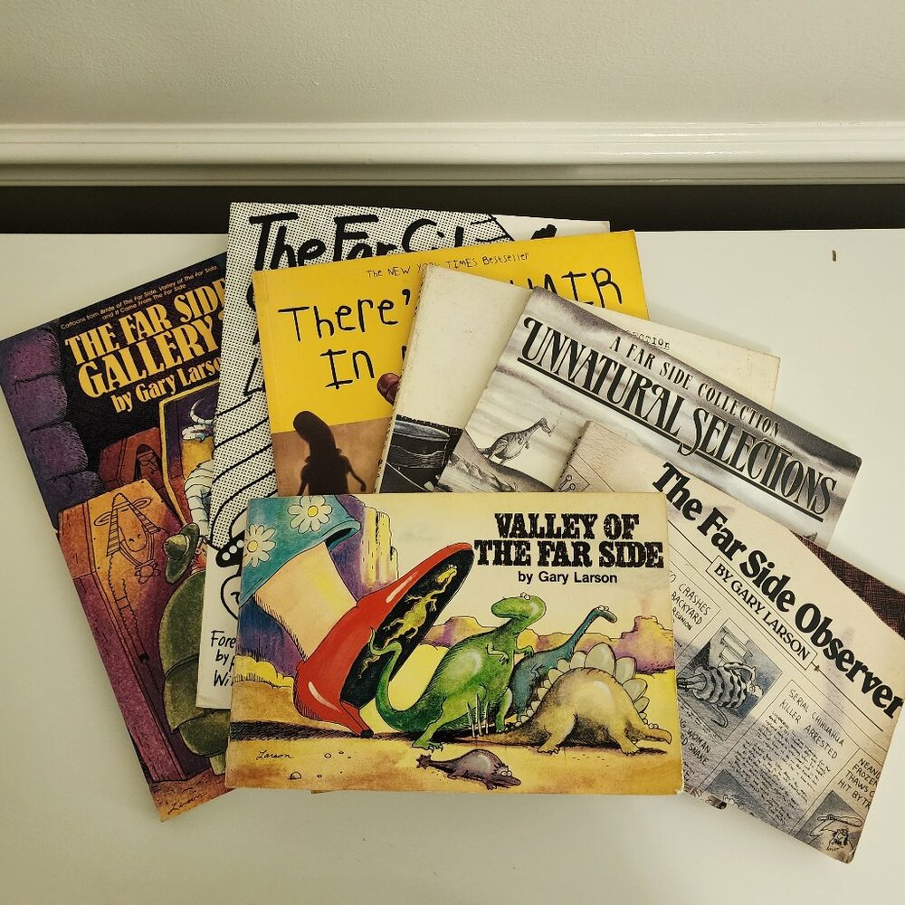 GARY LARSON - The Far Side | Set of 7 Comic Books Collectible Humor Kids Vintage